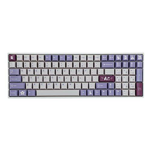 Image of 129 Rabbit Keycaps Dye-Sub Thick PBT Cherry Profile Key caps for TKL 61 64 68 75 87 96 104 108 GMMK MX Mechanical Keyboard