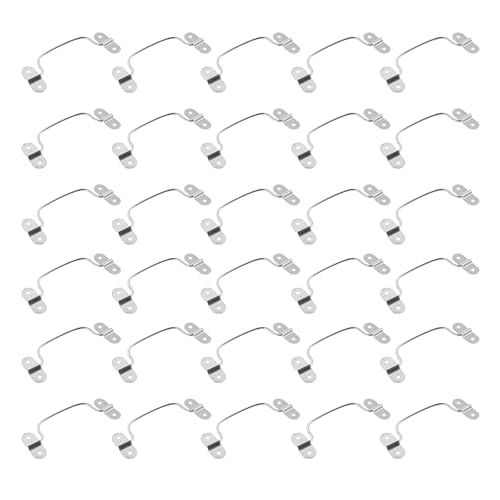 Asas plegables de acero inoxidable PLAFOPE para cajas de herramientas, pack de 40 unidades