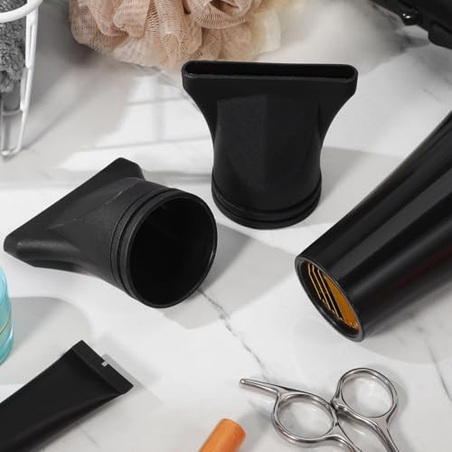 BESTYASH 2 Stück Haartrockner Aufsatz Schwarze Düse aus Robustem Kunststoff für Durchmesser Haartrockner Konzentrierender Föhnaufsatz für Glänzendes Glattes Haarstyling bei Lockigem Haar