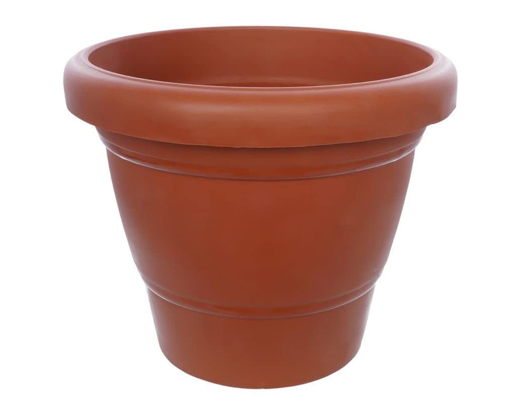 TreeBird™ Flower and Plant Pot, Set of 2 (8 inch) | Gamla for Home and Balcony Decoration, Terracotta Color | Heavy Duty and Highly Durable Pot