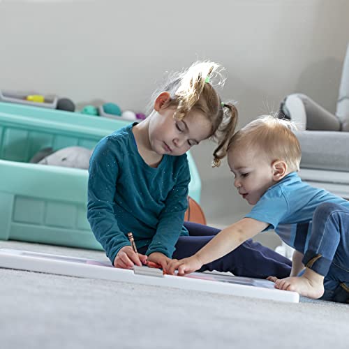 Step2 2-In-1 Toy Box And Kids Easel Lid, Mint – Create & Display Art On Kids Art Table Lid – Toy Chest Encourages Responsibility And Organization – Plastic Toy & Art Storage Container – Toy Storage #TOP5