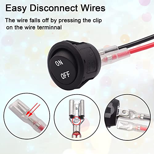 Taiss 10 pezzi ON OFF Interruttore a bilanciere 2