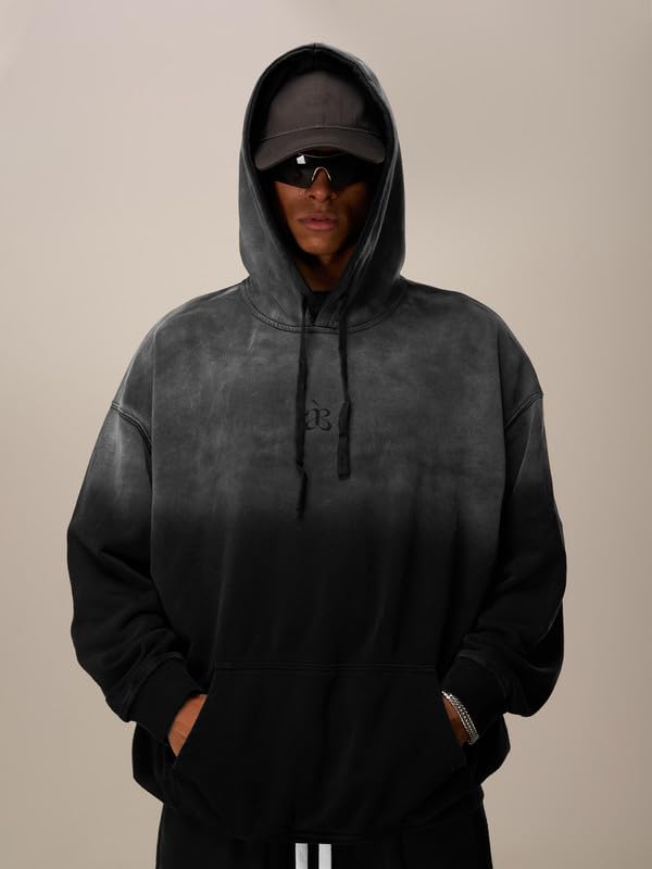 Aelfric Eden Essential Hoodie für Herren Oversized Ausgewaschener Kapuzenpullover Dicke Baumwolle Sweatshirt Streetwear Vintage Jacke
