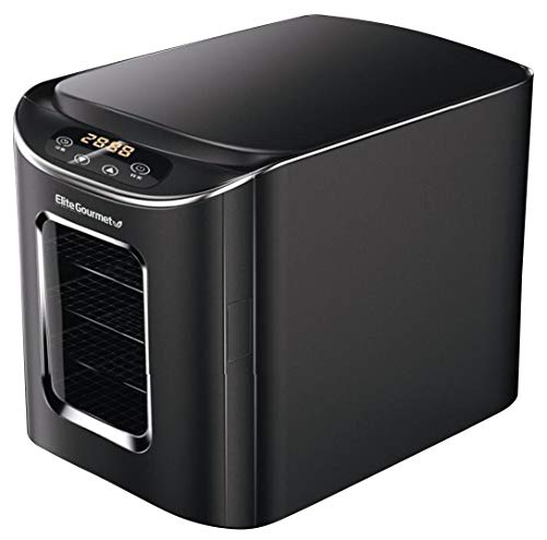 Elite Gourmet Efd-313B Programmable Food Dehydrator, Food Dehydrator, Adjustable Temperature Controls, Jerky Herbs Fruit Veggies Snacks, 6 Stainless Steel Trays #TOP7