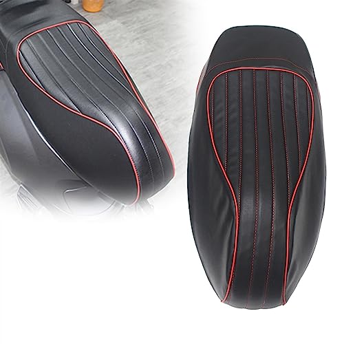 Housse de siège Vespa GTS 300 cuir noir rouge pour vos trajets urbains