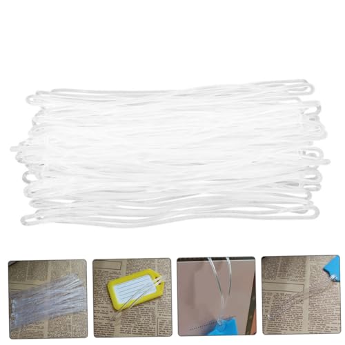 Cordon pour badges transparent avec pochette PVC robuste et attache de sécurité anti-perte