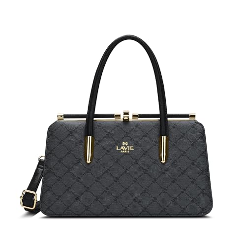 Image of LAVIE PARIS Women's Chic Dual Frame Satchel Bag | Satchel Handbag for Work | Ladies Purse | Stylish Shoulder Bag | Gift for Women
