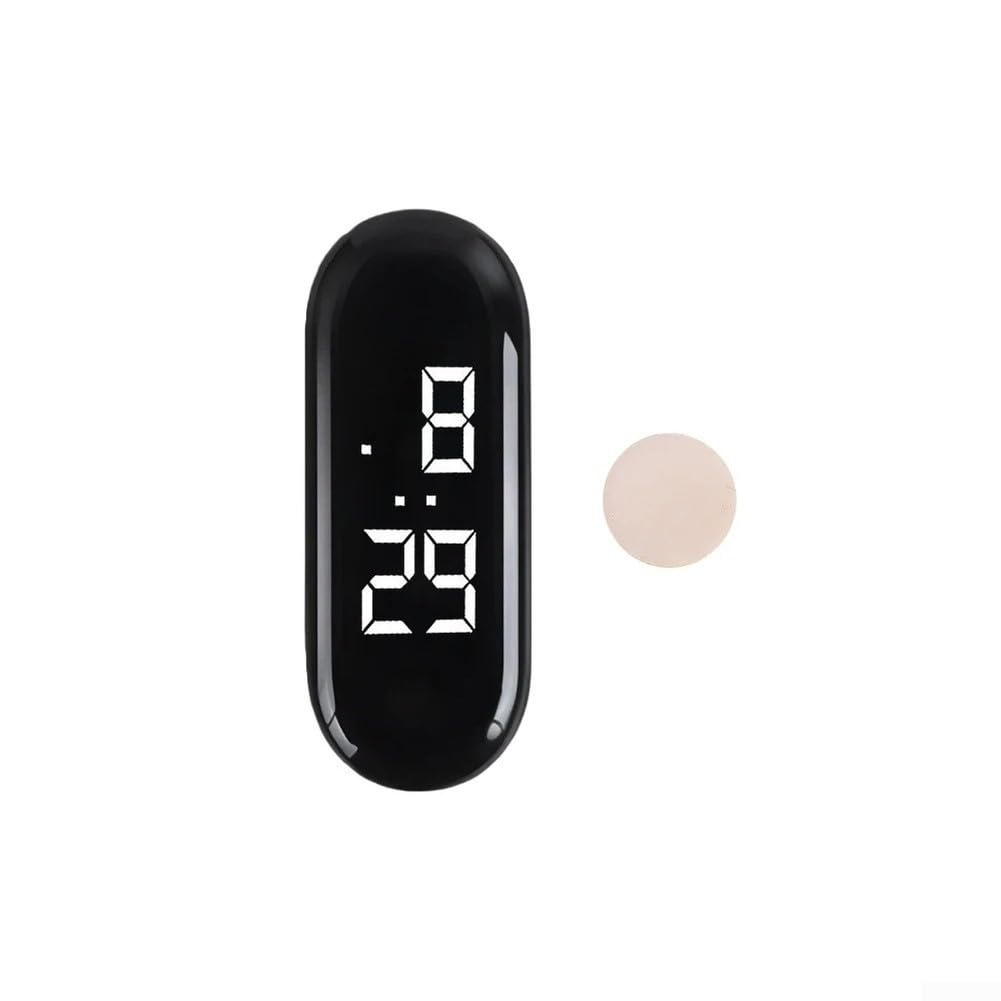 Honseadek Scooter Bike Digital Clock with Touch Screen Display Night Light, Compatible with Electric Scooters, Bicycles and ATVs for Outdoor Riding Safety(Ellipse)