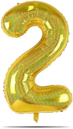 onehous Rainbow Jelly Number 1 Balloons, 40 Inch Large Gradient Foil Number 1 Balloons, Colorful Digit 1 Helium Balloons, for Boys Girls Birthday Party Celebration Anniversary Events Decorations