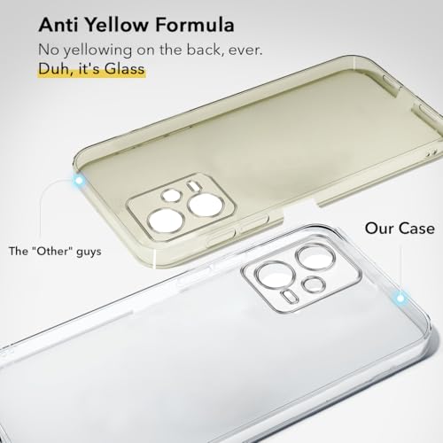 Image of Jkobi Back Cover Case for Xiaomi Poco X5 5G (Hard Anti Yellow Clear Case | Drop & Camera Protection | Shockproof Polycarbonate)