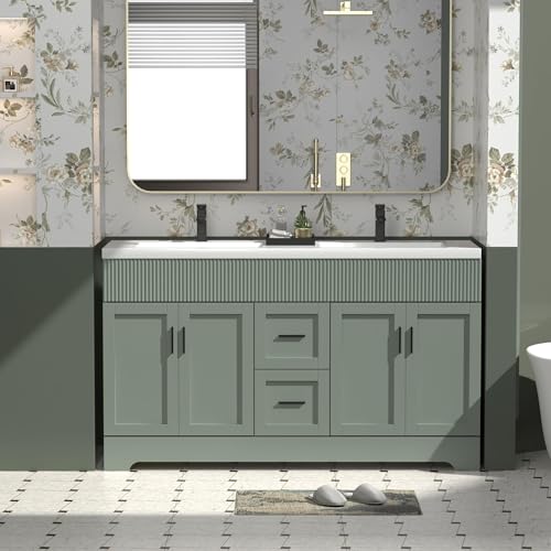 10 Best Double Sink Bathroom Vanities With Marble Top 2026: Spacious, Stylish Picks for Shared Bathrooms 2 eclife 60" Double Sink Vanity Combo
