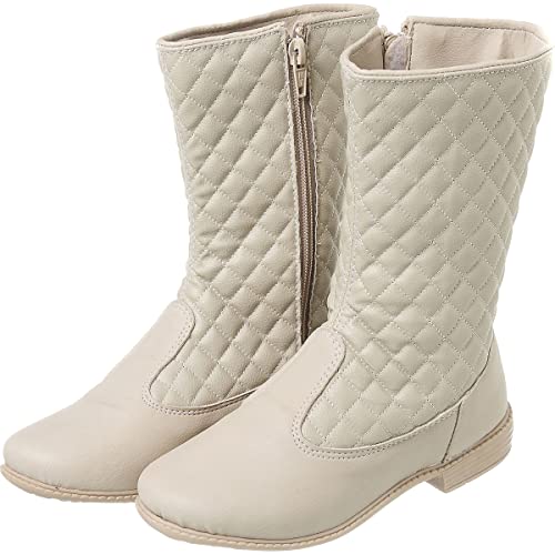 Bota Menina Marfim Bordado 28 ao 32 A38 (33)