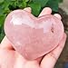 DFUF 4-9cm Natural Rose Cristal Heart Rosa Cuarzo Cuarzo Cristales en Forma de corazón Regalo de curación 1pcs Adecuado para decoración de Muebles. (Size : 70-90g)