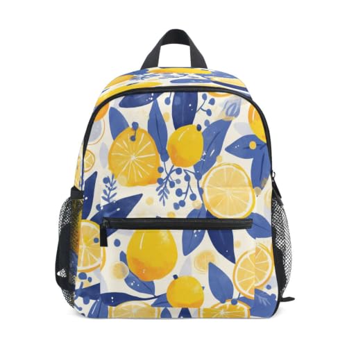 Sac d'école maternelle imprimé citrons pour sorties et préscolaire