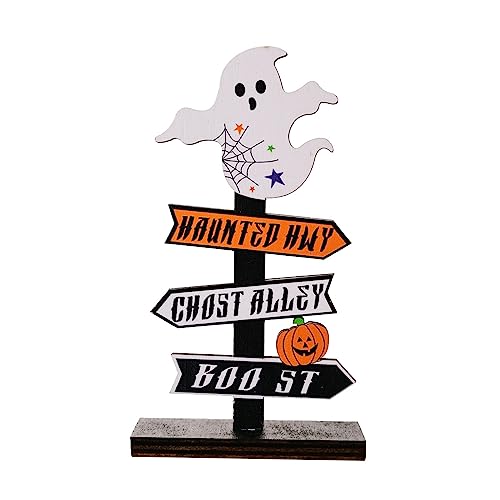 AKTOUR Scrivania Estetista Unghie di Halloween Decorazione da tavolo Decorazioni per la notte di Halloween Migliore atmosfera di Halloween Porta Attrezzi compatible with Moto (White, One Size)