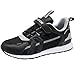 Scarpe Sportive Bambini e Ragazzi Scarpe da Corsa Ginnastica Respirabile Mesh Running Sneakers Fitness Casual(J Nero Grigio,32EU)