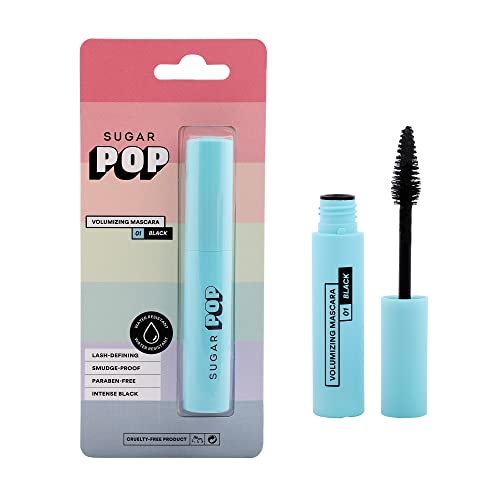 SUGAR POP Volumizing Mascara - 01 Black (Intense Black Pigment) l Adds Definition, Volumizes and Lengthens Lashes, Smudge Proof, Quick Drying, Long Lasting l Lash Defining Mascara with Ergonomically Designed Wand for Women l 9 ml - Image 5