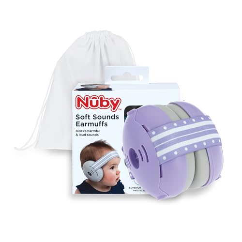 Image of Nuby Soft Sounds Noise-Canceling Earmuffs with Travel Case