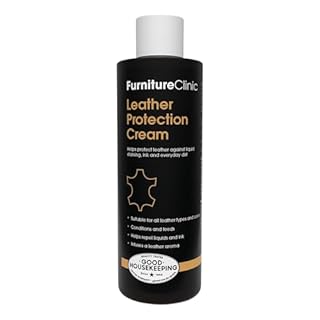 Furniture Clinic Leather Protection Cream | 2-in-1 Leather Conditioner & Waterproofing Protector for Furniture, Shoes, Car Seats & More | Prevent Stains While Nourishing | 8.5oz/ 250ml