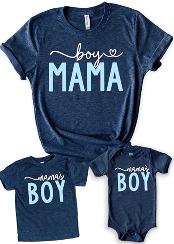 Teeny Fox Mamas Boy and Boy Mama Matching Shirts Matching Mother and Son Outfit - Mom and Me Gift Set