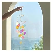 Campana A Vento Conchiglia Capiz - Decorazione Naturale 73cm Per Esterni E Interni - Foto 6