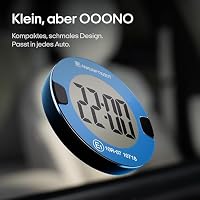 OOONO P-DISC NO4 – Elektronische Parkscheibe im kompakten Design mit automatischer Zeiteinstellung, Hochkontrast-Display & bis zu 3 Jahren Batterielaufzeit (Blau) – Ansicht 4