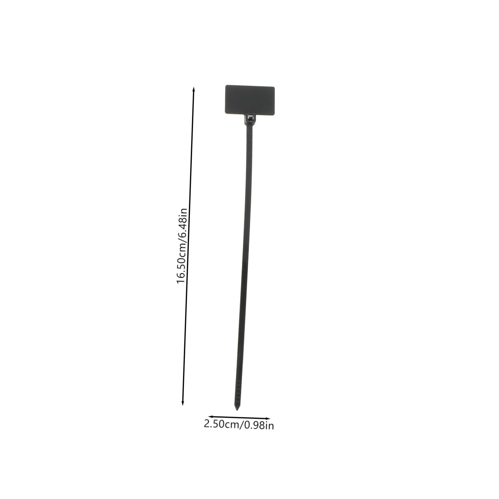 Mikikit 250pièces Colier De Serrage Nylon Avec Étiquette Attaches Autobloquantes Pour Câbles Couleur Assortie