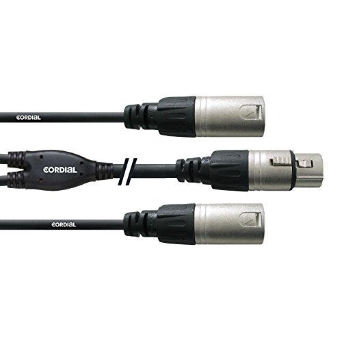 Cordial CFY 0.3 FMM Cavo di interfaccia e Adattatore 2X XLR XLR Nero