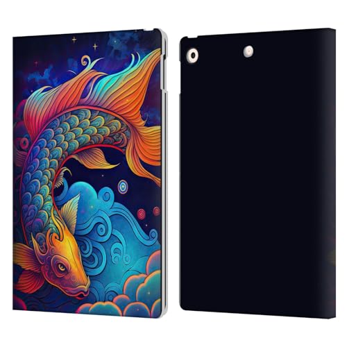 Housse iPad 10.2 poisson koï idéale pour lire et travailler en terrasse