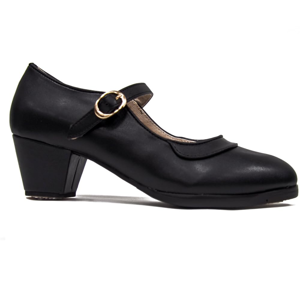 Zapatos de Baile Flamenco Doble Suela con tacón Cubano