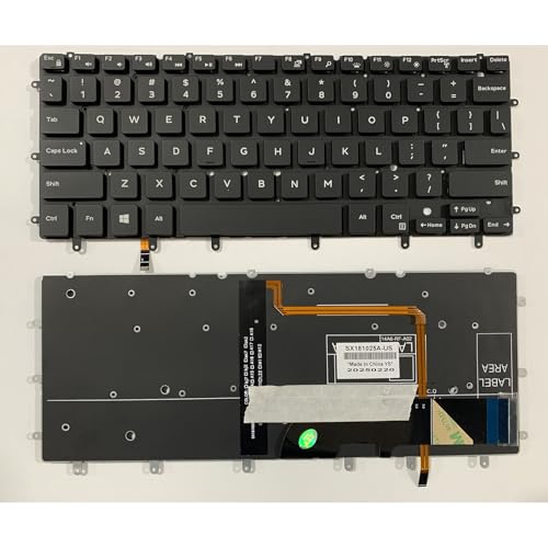 Clavier PC portable Dell Inspiron 7348 7352 robuste en ABS pour une frappe fluide QWERTY US