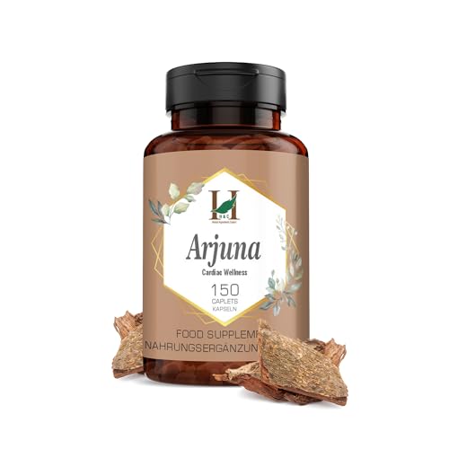 H&C Arjuna Tablets (Terminalia arjuna) - 750mg, 150 Counts | for Healthy Heart (750mg)