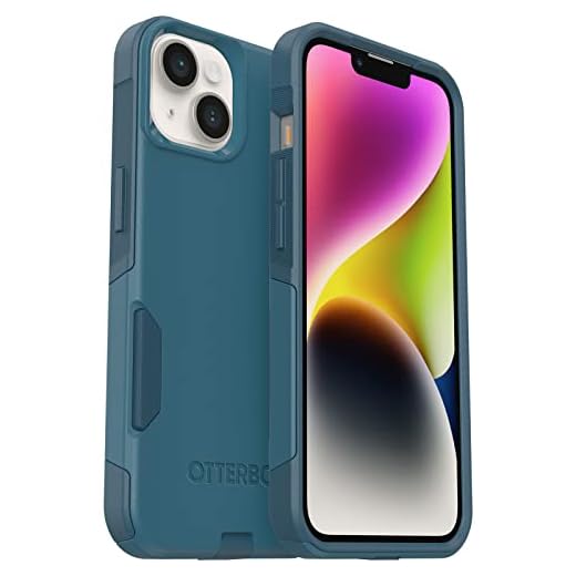OtterBox iPhone 14 & iPhone 13 Commuter Series Case - DONT BE BLUE (Blue), slim & tough, pocket-friendly, with port protection