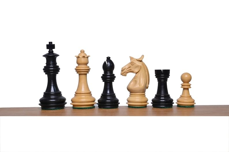 Pièces d'échecs en buis ébène Meghdoot cadeau idéal pour passionnés