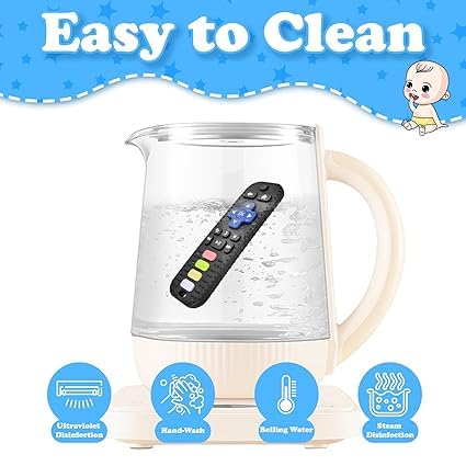 Deriz Remote Silicone Baby Teether with Thread – Food Grade Silicone Toy for 3+ Months, Teething Relief, Biting Skills, Colour & Shape Recognition, Safe for Infants, Babies & Toddlers 4