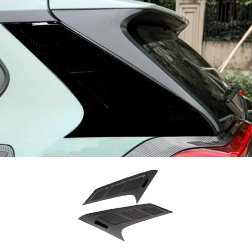 HMKJHYQ Car Accessories Fit for Toyota RAV4 2024 2023 2022 2024 2020 2019 Car Rear C-Pillar Wing Cover Trim ABS (Glossy Black) 2PCS