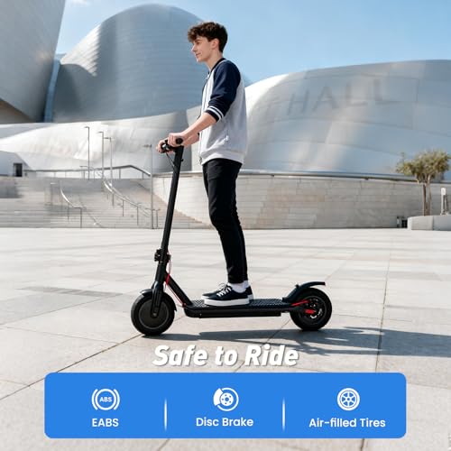 Image of Electric Scooter, 21 /28 Miles Range, 18 /22 /25 MPH Speed Electric Scooter for Adults, 500 /750W Motor, 10 inch /8.5 inch Pneumatic Tires Scooter with Dual Braking, Foldable Escooter for Commuting & Campus Use