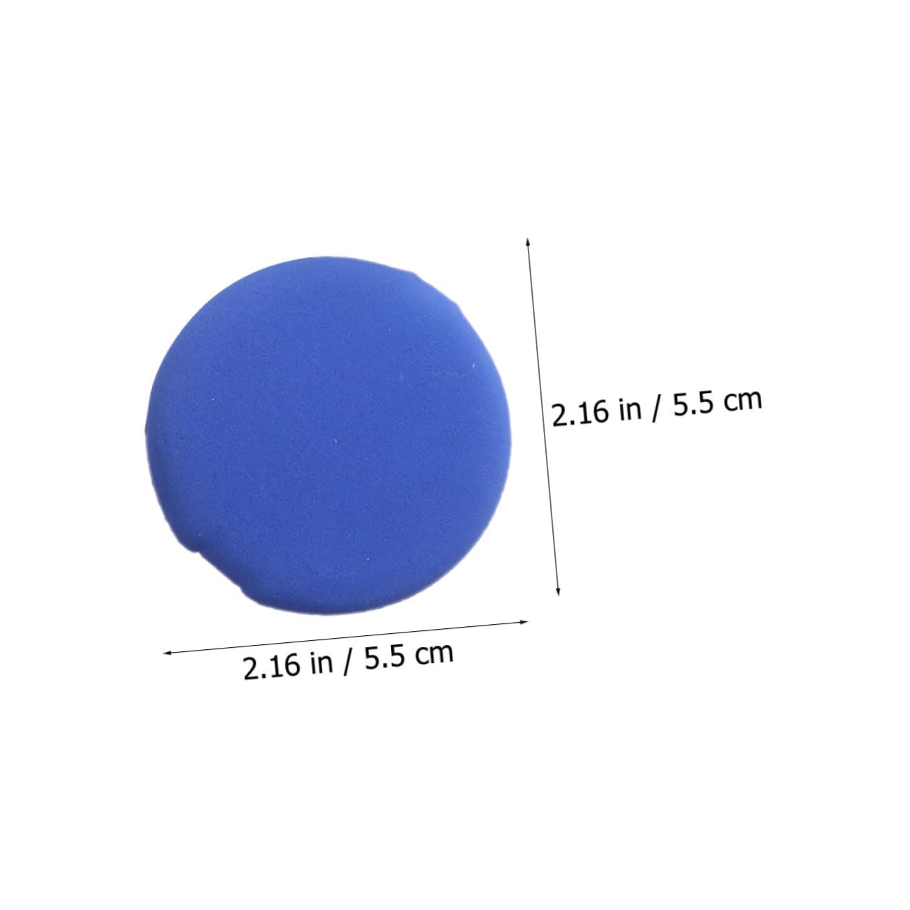 VICASKY Face Powder Puff Set 20pcs Round Makeup Sponge for Wet Dry Use Non-latex Versatile for Cosmetics