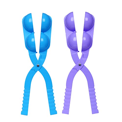 Tumao ランダムカラー 雪合戦 雪玉づくり 雪だま製造機 外遊び スポーツ ウィンタースポーツ 雪遊び スノーボール 雪はさみ ゆきだま 雪合戦の秘密兵器 親子ゲーム 家族や友人 2個セット