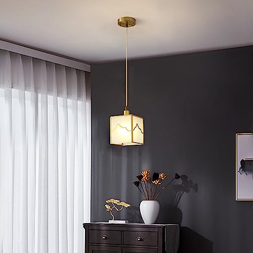 Lámpara de noche tradicional oriental para techos altos de mini dormitorio acogedor 3
