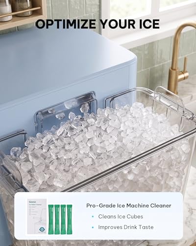 Image of Silonn Ice Maker Cleaner Powder - Pure Citric Acid Descaler, Fast Dissolving, Safe, 4 Individually Packed Doses, Universal for All Ice Makers & Coffee Machines