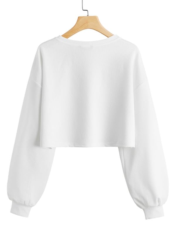 Image of DTR FASHION Women's Cotton Blend Solid Lining Solid Crop T-Shirt | Western T-Shirt for Women
