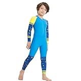 Kinder Baby Mädchen Muslim Langarm UV-Schutz Badeanzug Bademode Set, Swim Kleider Bademode für Junge Mädchen, zurückhaltenden Abaya Dubai Arabisch Türkisch Beachwear Swimwear Schwimmanzug,Mädchen UV Schutz Badeanzug Langarm Bademode Schwimmanzug mit Reißverschluss