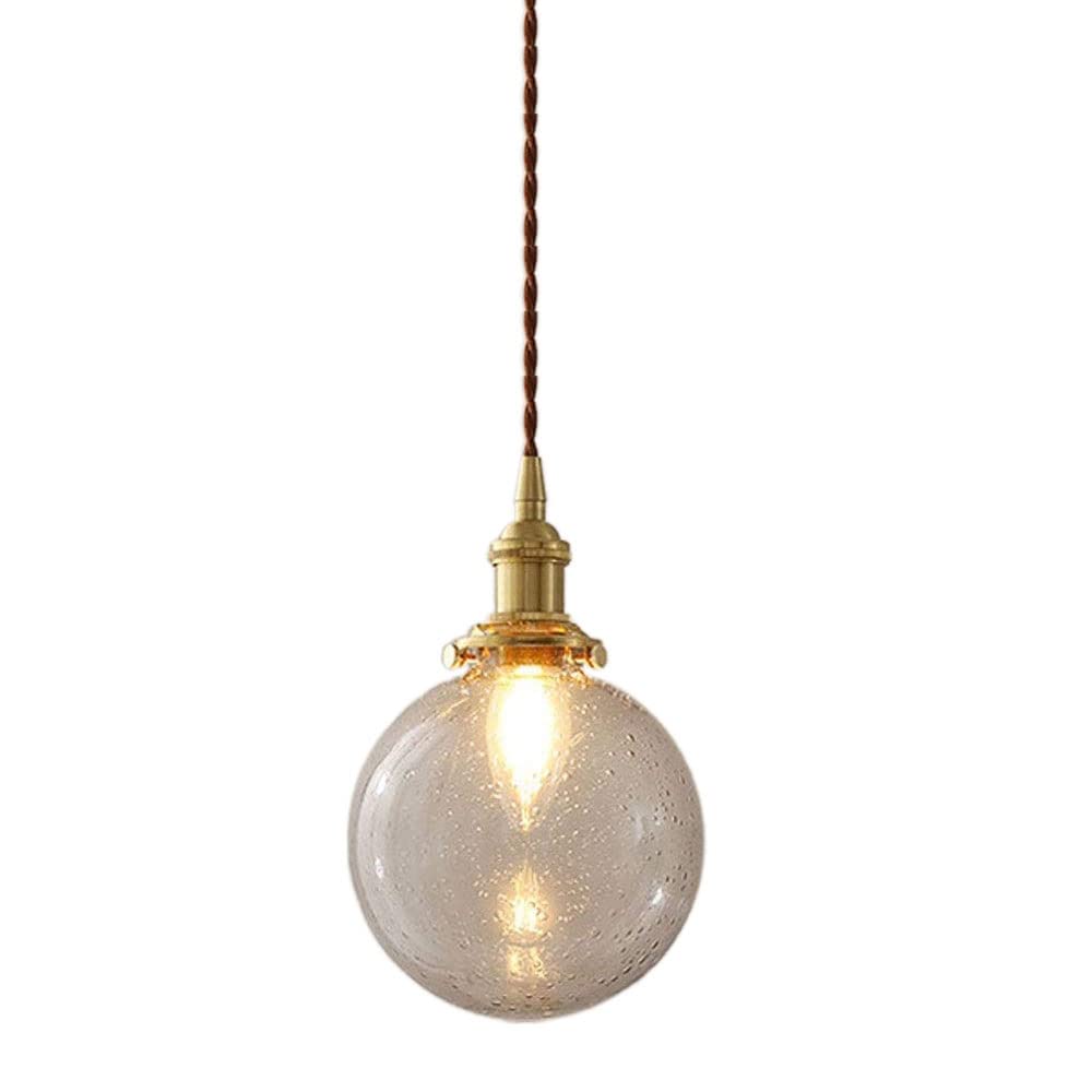 HXYSXHJUO Glass Pendant Lighting Hand Blown Lights Kitchen Island Drop Ceiling Fixtures Vintage Rustic Hanging Chandelier Farmhouse Dining Table Hallway