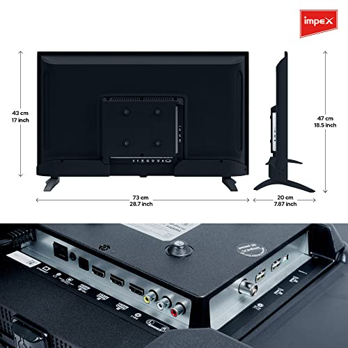 Image of Impex 32 inch Smart TV (80 cm) Google Certified Smart Android 9 HD Ready LED TV Grande, HDR10 with Dolby Audio, Bluetooth 5.0, 1 Years Doorstep Warranty, Storage Memory 8GB and 1GB RAM