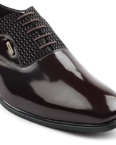 Image of Liberty Fortune A998-07 Formal Lacing Oxford Shoes for Men with TPR Sole | PU Outsole | Comfortable & Lightweight | Cushioned Footbed | Durable & Trendy Design