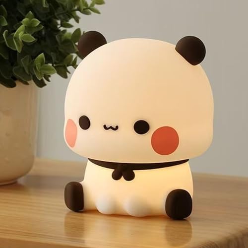 Lámpara de noche de silicona con diseño de panda miniatura 6
