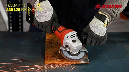 Professioneller Winkelschleifer Ø 115 mm auf Akku AGB L2025 BRUSHLESS SET – Bild 7