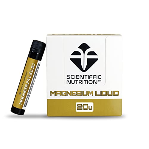 Scientiffic Nutrition - Magnesium Liquid, Citrato de Magnesio Líquido, Ayuda a Muchas Reacciones Metabólicas, de Alta Absorción, Reducción de Efectos Adversos - 20 Viales