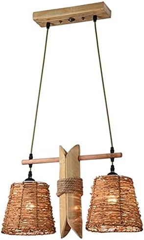 OSCCAR Hanglamp keuken rotan bamboe kroonluchter creatieve persoonlijkheid twine lamp moderne minimalistische Chinese restaurant bar boerderij tuin houten kroonluchter voor huis, villa, bar, restaurants
